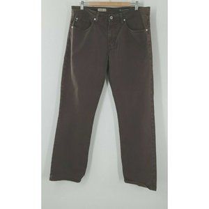 Adriono Goldschmied The Protege Straight Leg Men's Brown Jeans‎ Size 34